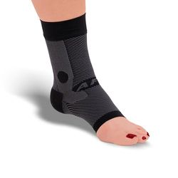 Orthosleeve® AF7 Ankle Bracing Sleeve | Black - Right foot - Size L| Exclusive 7 Zone Compression Technology | Ankle Pain, Weak Ankles, Achilles Tendonitis | Provides Medial & Lateral Stabilization | For Improved Balance and Fall Prevention | Lightweight | Boosts Circulation