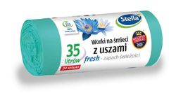 Stella FRESH Sacchetti per la spazzatura con orecchie - Profumo fresco 35L 24 pezzi