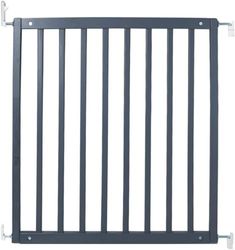Safetots Simply Secure Wooden Gate, 72cm - 79cm, Grey, Wooden Stair Gate, Screw Fit Baby Gate, Stylish and Practical Safety Barrier