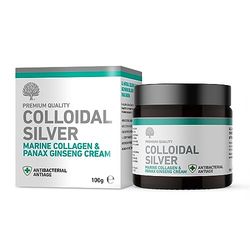 Nature's Greatest Secret All Natural Premium Quality Colloidal Silver Marine Collagen and Panax Ginseng Antiaging Cream 100g