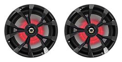 Rockville Coppia RKL80MB 20,3 cm 900 Watt Nero 2-Way Marine Boat Speaker W/LED