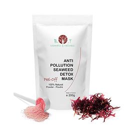 Maschera Peel-Off Antinquinamento Traslucida di Alginati e Alghe Marine Rosse con Effetto Antiossidante e Disintossicante. Trattamento Viso Illuminante e Idratante - 200 g