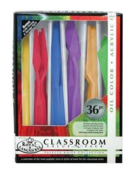 Royal Brush rcvp-109 plast sex stil palett kniv klassrum-(paket med 36)