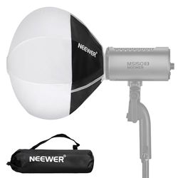 Neewer Soporte de Linterna de 30 cm (no Soporte Bowens), liberación rápida de 360° omnidireccional, difusor de luz, Mini Caja de luz para MS60, MS60B, MS60C, MS150B, luz LED de Estudio de Video, NS6L