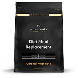 THE PROTEIN WORKS Sustituto De Comida Dietético | Macchiato Caramelo | Rico En Nutrientes | Vitaminas Potenciadoras del Sistema Inmune | Asequible, Saludable & Rápida | 1kg