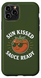 Sun Kissed Sauce Ready Funny Tomato Occhiali da sole Custodia per iPhone 11 Pro