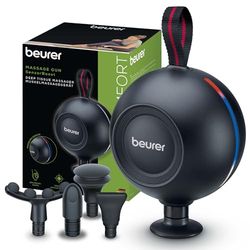 Beurer MG 101 SensorBoost-massagepistool, ergonomisch en compact design, stille en krachtige triggerpointmassage voor ontspanning en regeneratie, spiermassageapparaat met druksensor, 5 opzetstukken