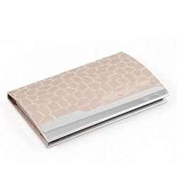 Sourcingmap Snake Pattern Magnetic Closure Business Card Storage - Copper
