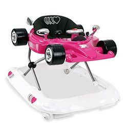 Asalvo HAMILTON Andador de bebé, caminhante dobrável para bebés com altura e velocidade reguláveis, carrilhão com luzes, volante e assento com almofada, tacata bebé, caminhador para bebé de 6-18 meses