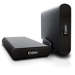 Fantec DB-AluAir U2e Disco rígido portátil de 3,5" preto - disco rígido de rede (3,5", SATA, Micro-USB, disco rígido portátil, preto, alumínio)