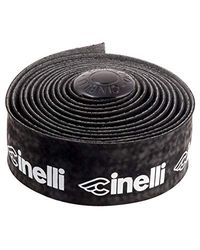 Cinelli logo, van fluweel, zwart/wit