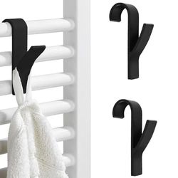 PARENCE.- Set of 2 Storage Hooks - Radiator, Towel Rack - 2 Pieces, Bathroom, Kitchen, Home - 9,5x6x2,5cm