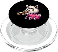 Alpaca Tocando Trompeta PopSockets PopGrip para MagSafe
