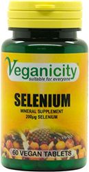 Veganicity Selenium 200µg : Antioxidant mineral : 60 tablets