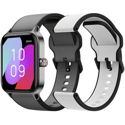SPC Smartee Duo Pro – Smartwatch Reloj Inteligente con GPS, Pantalla AMOLED 1,78”, True Wireless, Llamadas Bluetooth, batería 9 días, 100 Deportes, 2 Correas Incluidas (Blanca y Negra), IP68