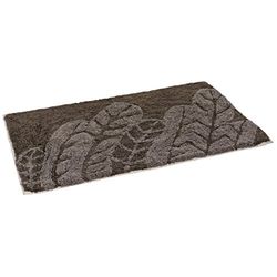 MSV Tapis de Bain Coton Plumes 50x80cm Marron