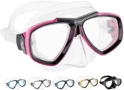 Cressi Tauchmaske Erwachsen Focus (optische Gläser möglich) Óculos de mergulho, mulher, transparente/rosa, tamanho único