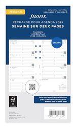 Filofax Personeel 1 week op 2 pagina's gehoorz.gelinieerd Frans 2025