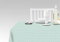 Doge Milano Nappe avec impression numérique, 100% Made in Italy Nappe antidérapante pour salle à manger, lavable et antitache, modèle Reid, 240x140 cm