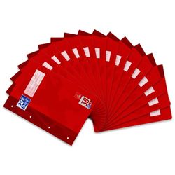 Oxford - Libreta cosida (A4, rayado 38, cuadrícula, con recuadro 4 taladores, 16 hojas, lote de 15 unidades)
