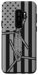 Carcasa para Galaxy S9+ CH-47 Chinook Helicóptero Diseño de bandera americana