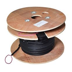 LogiLink FT2U120 - LWL Trunkkabel U-DQ(ZN) BH, (voor binnen en buiten), met intrekhulp 8 vezels Multimode OM4, LC/UPC - LC/UPC, 120 m