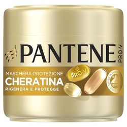 Pantene Pro-V Maschera capelli, Rigenera e Protegge Protezione Cheratina, aiuta a riparare i danni da styling in 1 applicazione, 500ml