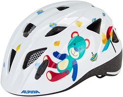 ALPINA Unisex - Kinderen, XIMO Fietshelm, white bear gloss, 47-51 cm