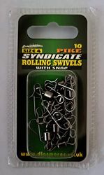 Dinsmores Unisex's PSRS4 Pike Sterke Rolling Swivel met Snap-Size 4 (10 stuks per blister), 4