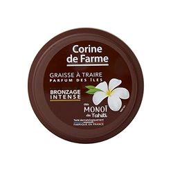 Corine de Farme - Grasso da mungere abbronzante intenso - Olio Bronzante - Abbronzante intensificato senza autoabbronzante - Monoi de Tahiti, Profumo delle Isole - Vaso 150 ml