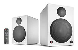 Wavemaster Cube Neo - Kit d'enceintes avec Streaming Câble/Bluetooth 50 W pour TV/PC/Tablette/Smartphone, Blanc
