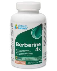 Platinum Naturals Berberine 4X 60 Vegan Liquid Capsules
