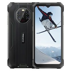 Blackview - Smartphone irrompible BV8800, 6,58 Pulgadas, 90 Hz, FHD+, AI 50 MP, Cuatro cámaras de visión Nocturna, Helio G96 8 GB + 128 GB, batería 8380 mAh, IP68 teléfono móvil Impermeable Android