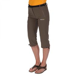 Regatta Xert STR Capri II - Pantaloncini da Donna, Donna, Pantaloncini, RWJ171, Marron (arrosto), FR : M (Taille Fabricant : Taille 14)
