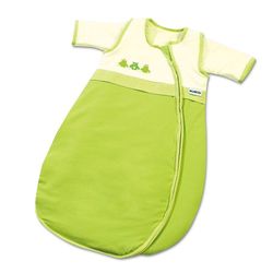 Gesslein Bubou Sensitiv temperaturreglerande helårsdagspack/sovsäck för bebisar/barn, storlek 90, grön med ugglor