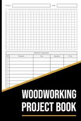 Woodworking Project Book: Organize All Your Woodworking Projects and Plans | Record the Details of the Woodwork for Carpenters and Woodworkers | 120 Pages (6" X 9")