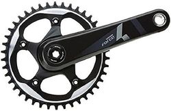 SRAM vevdelgarnitur Force 1 X-Sync hålcirkel 130 utan BB30 innerlager vev och garniturer, svart, 175 mm/52 T