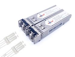 Elfcam® - 2 Pack 1,25 Gbps SFP transceiver module op glasvezel, glasvezelaansluiting LC/UPC, Mutimode Duplex (850 nm, 550 m)