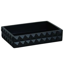 MSV 141548 Mosaik Porte Savon Noir 8 x 2 cm