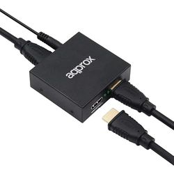 Watio Wave HDMI-splitter, HDMI-splitter, 2 poorten, ondersteunt 1080p en 4K, gemaakt van duurzaam materiaal