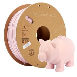 Polymaker 70867 PolyTerra PLA Filament PLA geringerer plasticgehalt 1.75mm 1000g Pastell-Rosa 1St