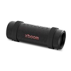 LG xboom Grab by will.i.am, xboom Signature Sound, draagbare Bluetooth-luidspreker, tot 20 uur afspelen, IP67 stof- en waterbestendig, MIL-STD 810H duurzaamheid, verstelbare draagriem