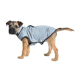 Border & Charle's Manteau Entièrement Réfléchissant Charlie pour Chien Gris T15 Taille XXL