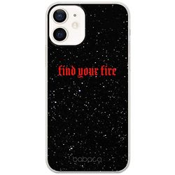 ERT GROUP mobiltelefonfodral för Apple Iphone 12 Mini originalt och officiellt licensierat Babaco mönster Find your fire 002 Vit anpassad till formen på mobiltelefonen, fodral tillverkad av TPU-plast