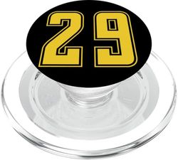 Amarillo Número 29 Equipo Junior Deportivo Uniforme Numerado PopSockets PopGrip para MagSafe