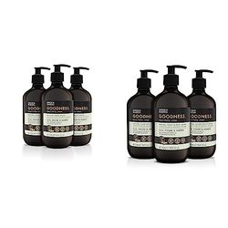 Baylis & Harding Goodness Oud, Cedar & Amber Natural Hand Wash 500ml, (Pack of 3) - Vegan Friendly & Goodness Oud, Cedar & Amber Hand & Body Lotion, 500ml (Pack of 3) - Vegan Friendly