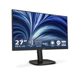 Philips 24B2U3301 - Monitor Full HD da 24 pollici, altezza regolabile 130 mm, altoparlanti (1920x1080, 120 Hz, 1x HDMI 1.4, 1. DP 1.4, 1x uscita DP, 1x USB-C (90 W PD), hub USB, RJ45) nero