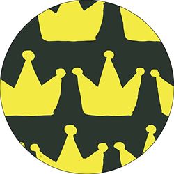 Bonateks, Ronde digitaal bedrukte muismat, antislip onderkant, voor kantoor en thuis, diameter: 22 cm