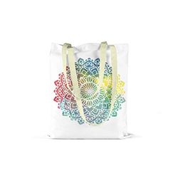 Bonamaison Printed Tote Bag, Reusable Grocery Bag, Shopping Bag, Machine Washable, Foldable, Canvas Cloth Bag with Handles, Size: 34x40 Cm