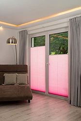 K-home Tenda Plissettata Klemmfix, da 60 x 130 cm, di Colore Rosa